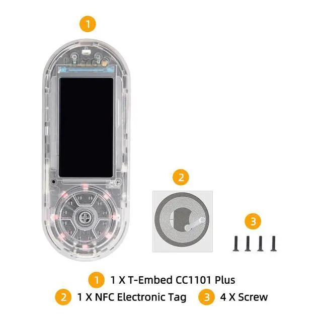 Alt view image 6 of 7 - T-Embed CC1101 Plus ESP32-S3 Development Board | Microphone ,TTGO ,1.9 inch ST7789V IPS TFT LCD