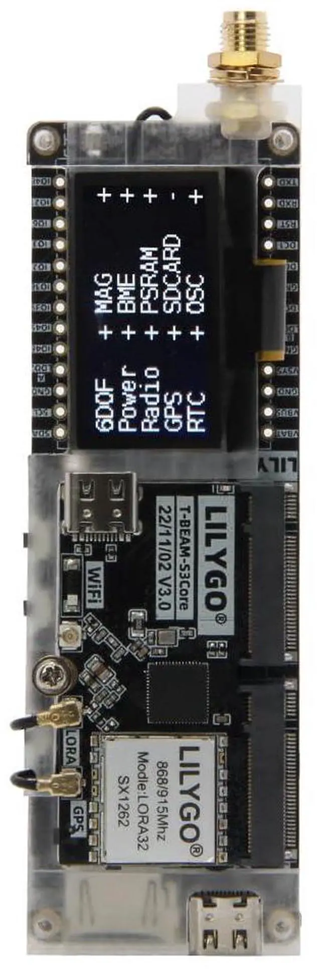 Alt view image 2 of 7 - SoftRF T-BeamSUPREME ESP32-S3 LoRa 915MHz Development Board | GPS, OLED , TTGO