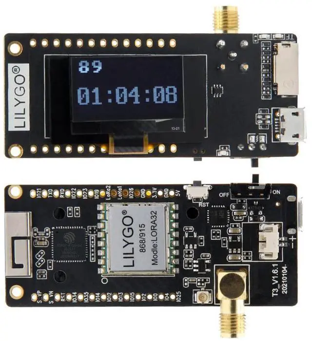 Main image of LoRa32 915Mhz ESP32 Development Board OLED 0.96 Inch SD Card BLE WiFi TTGO Paxcounter Module