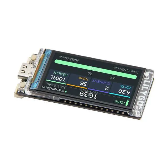 Alt view image 5 of 7 - T-Display C5 ESP32-C5 Dev Board 1.9-inch ST7789 IPS LCD | Dual-Band 2.4GHz & 5GHz Wi-Fi 6 Bluetooth IoT Module