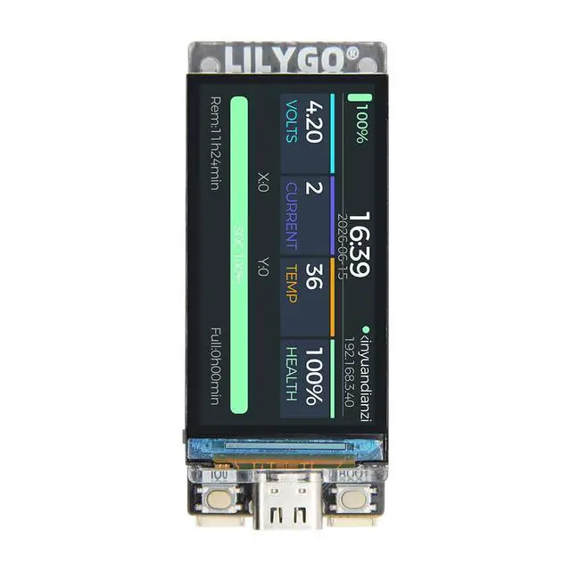 Alt view image 4 of 7 - T-Display C5 ESP32-C5 Dev Board 1.9-inch ST7789 IPS LCD | Dual-Band 2.4GHz & 5GHz Wi-Fi 6 Bluetooth IoT Module