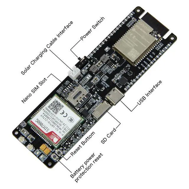 Alt view image 4 of 7 - T-SIM7000G ESP32-WROVER-B 2G/NB Development Board | GPS ,Solar Charge,TTGO