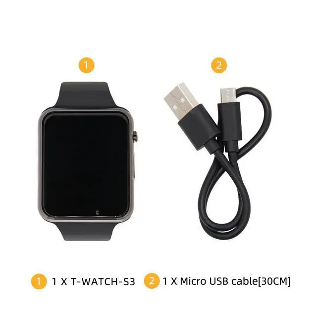Alt view image 6 of 7 - T-Watch-S3 ESP32-S3 LoRa Wearable Device | 2.4GHz, 1.54-inch Wide-Angle IPS LCD, TTGO, Development Board