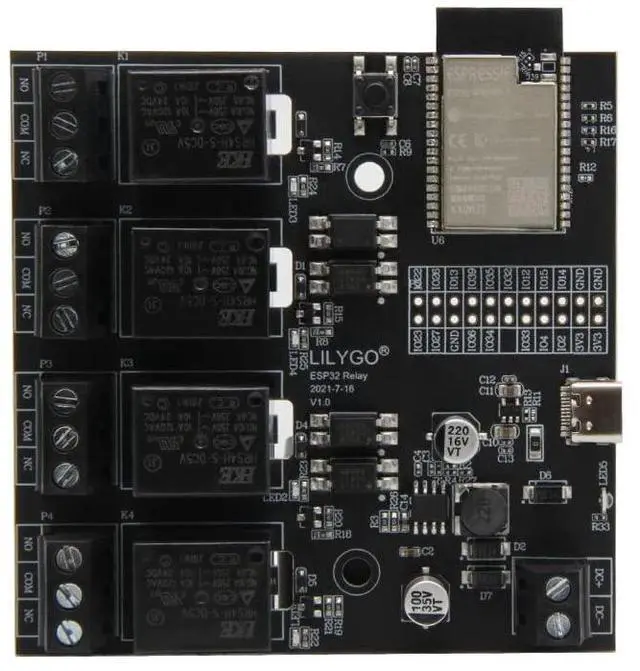 Main image of TTGO T-Relay ESP32 DC 5V 4 Groups Relay Development Board