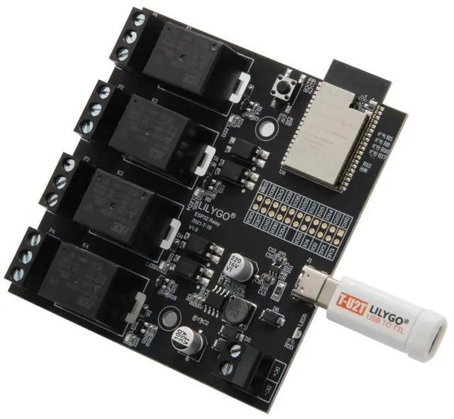 Main image of TTGO T-Relay ESP32 5V 4 Groups Relay Development Board