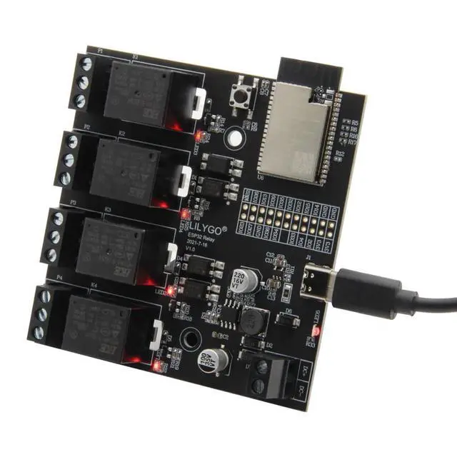 Alt view image 6 of 7 - TTGO T-Relay ESP32 DC 5V 4 Groups Relay Development Board