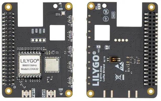 Main image of T-ETH-Elite-LoRa-Shield (SX1276 GPS) 915Mhz L76K Development Board | IoT Electronic Microcontroller Expansion Board SX1276 LoRa Module