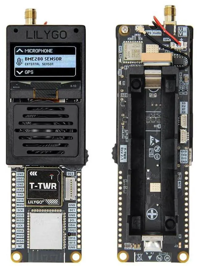 Main image of T-TWR Rev2.1 VHF ESP32-S3 Radio Dev Board SA868 Module | VHF 134174MHz L76K GNSS GPS 1.3 Inch SH1106 OLED Display Wi-Fi & Bluetooth 5.0 IoT Dev Kit