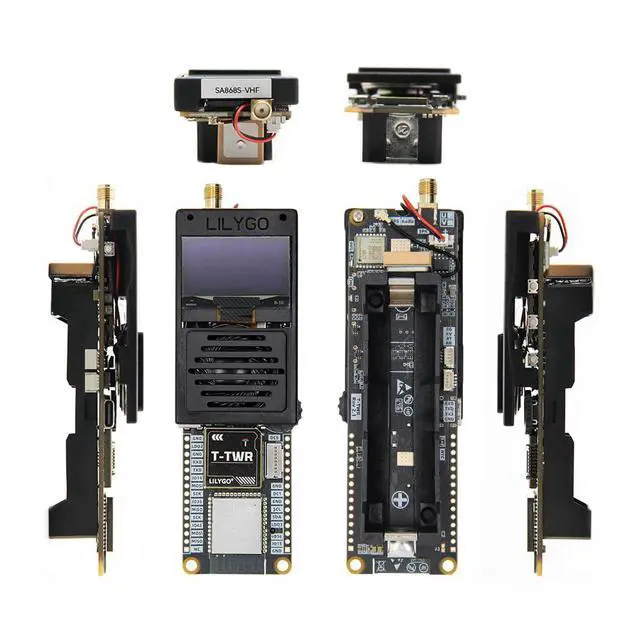 Alt view image 2 of 7 - T-TWR Rev2.1 VHF ESP32-S3 Radio Dev Board SA868 Module | VHF 134174MHz L76K GNSS GPS 1.3 Inch SH1106 OLED Display Wi-Fi & Bluetooth 5.0 IoT Dev Kit