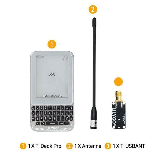 Alt view image 6 of 7 - T-Deck Pro SX1262 LoRa 915Mhz GPS Development Board | TTGO, 3.1 inch E-Paper, External antenna