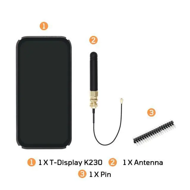 Alt view image 6 of 7 - T-Display K230 LoRa 915Mhz TTGO Development Board (T-Display K230) | Microphone,4.1-inch AMOLED Touchscreen
