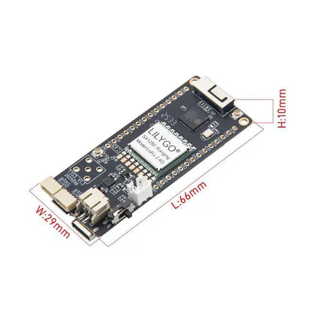 Alt view image 5 of 7 - T3S3 V1.3 ESP32-S3 LoRa Development Board with 0.96" OLED | SX1280 without PA, SSD1306 Driver, I2C Interface, Wireless Module, TTGO