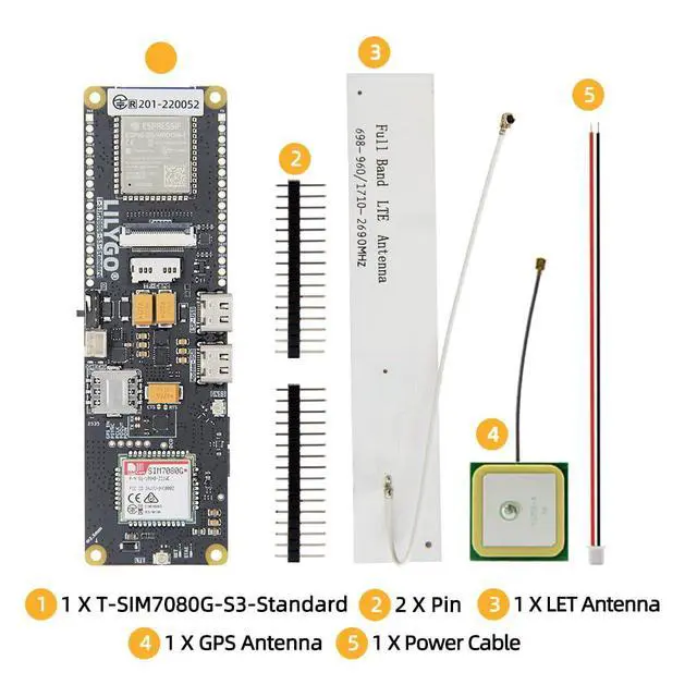 Alt view image 6 of 7 - T-SIM7080G-S3 Standard ESP32-S3 Development Board