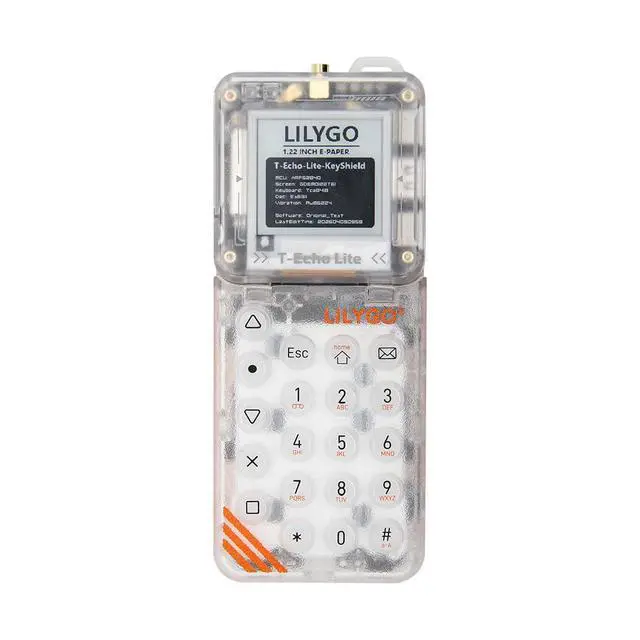 Alt view image 3 of 7 - T-Echo Lite Kit LoRa 830945MHz GPS Development Board | 1.22 inch SPI E-Paper Display,L76K GPS,TTGO,nRF52840,Audio ,Motor