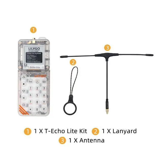 Alt view image 7 of 7 - T-Echo Lite Kit LoRa 830945MHz GPS Development Board | 1.22 inch SPI E-Paper Display,L76K GPS,TTGO,nRF52840,Audio ,Motor