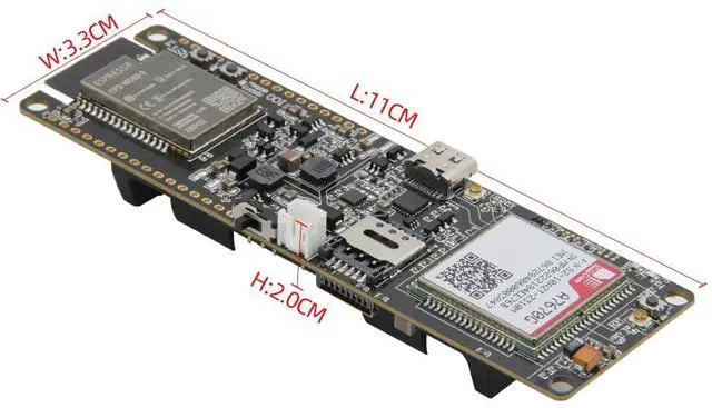 Alt view image 3 of 7 - T-A7670G R2 4G LTE CAT1 SIM Module ESP32 TTGO Development Board Support GSM/GPRS/Edge TF Card (A7670G Without GPS)