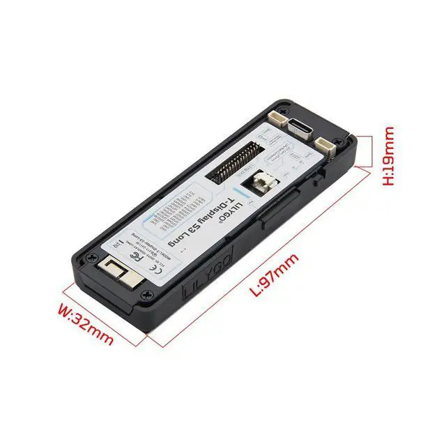 Alt view image 4 of 7 - T-Display-S3-Long ESP32-S3 TTGO Development Board (with PC Shell) | 3.4-inch Touch Display TFT LCD,Wireless Module