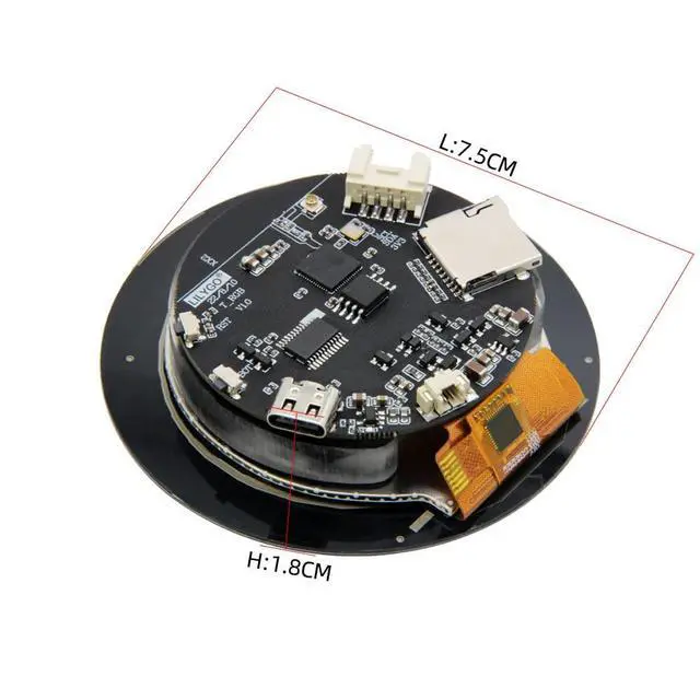 Alt view image 5 of 7 - T-RGB ESP32-S3 2.1 inch Round LCD Touch Screen TTGO Development Board