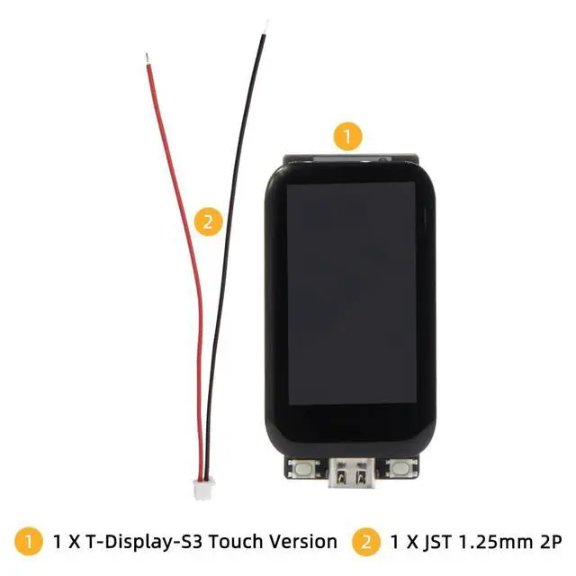 Alt view image 5 of 6 - T-Display S3 ESP32-S3 TTGO Welding Pin Development Board | 1.9-inch LCD Touchable Screen