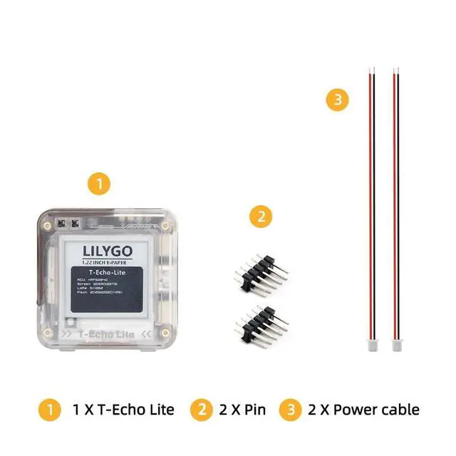 Alt view image 7 of 7 - T-Echo-Lite LoRa Development Board | 915MHz, TTGO,1.22 inch SPI E-Paper Display