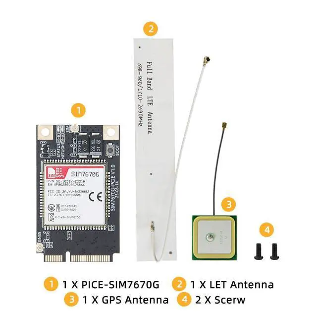Alt view image 7 of 7 - PCIE-SIM7670G Development Board IoT SIM Module TTGO | Global Coverage Expansion Board