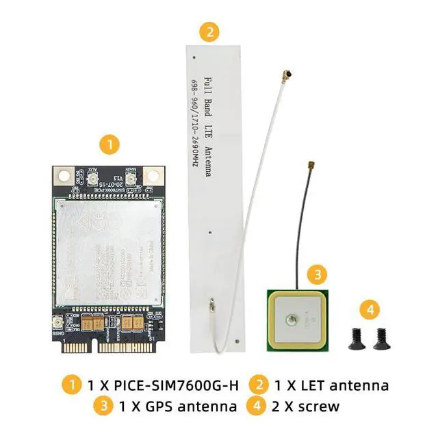 Alt view image 5 of 7 - PCIE-SIM7600G-H Development Board IoT SIM Module | Global Coverage Expansion Board