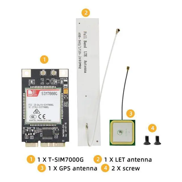 Alt view image 6 of 7 - PCIE-SIM7000G Development Board Wireless SIM Module | Global Coverage IoT Electronics Expansion Board