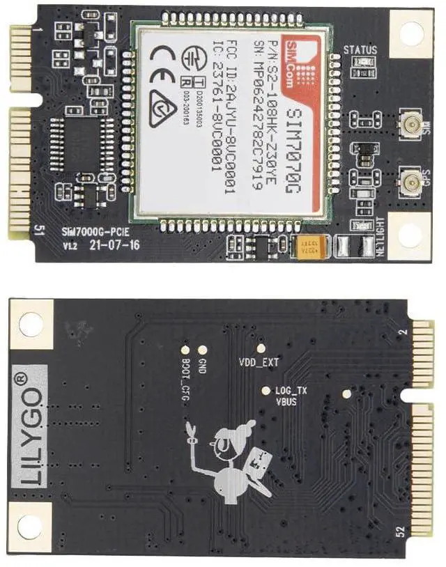 Main image of PCIE-SIM7070G Development Board Wireless SIM Module | Global Coverage IoT Electronics Expansion Board