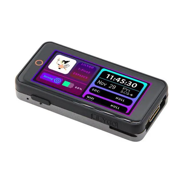 Alt view image 3 of 7 - T-Pico2350 ESP32-C6 RP2350 Dual MCU Development Board | TTGO ,2.33-inch LCD