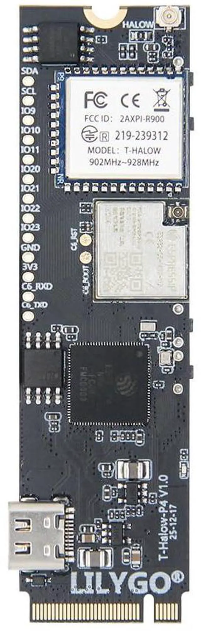Main image of T-Halow P4 ESP32 915MHz Wi-Fi TTGO Development Board
