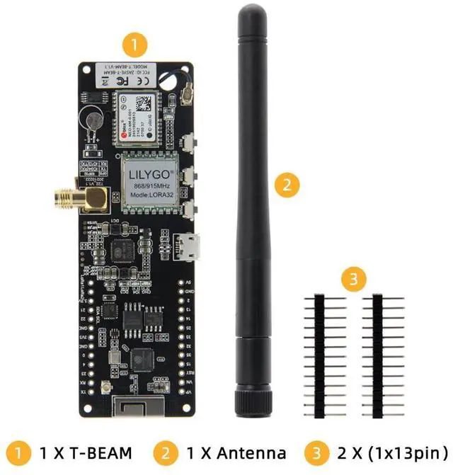 Alt view image 6 of 6 - T-Beam Helium V1.2 ESP32 LoRa TTGO Development Board | 915MHz,GPS,NEO-6M