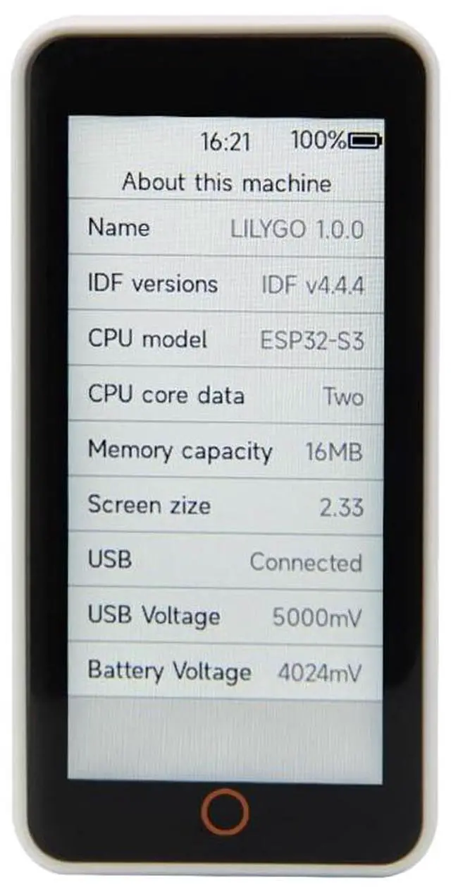 Main image of T-Display-S3-Pro ESP32-S3 TTGO Development Board | I2C Digital Light Sensor, 2.33-inch LCD