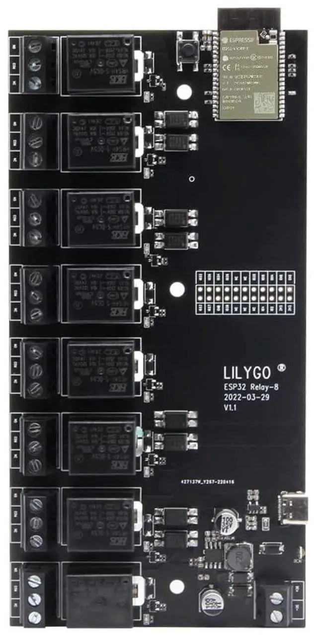 Main image of T-Relay 5V 8 Channel Relay Module ESP32 TTGO Development Board | Remote Switch Control