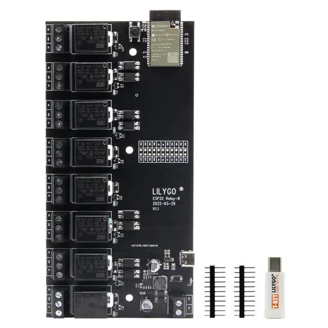 Alt view image 6 of 7 - T-Relay 5V 8 Channel Relay Module ESP32 TTGO Development Board | Remote Switch Control