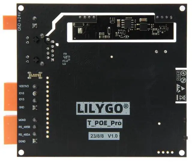 Alt view image 2 of 7 - T-POE-Pro ESP32-WROVER-E TTGO Development Board LAN8720 Ethernet RS485 POE Module