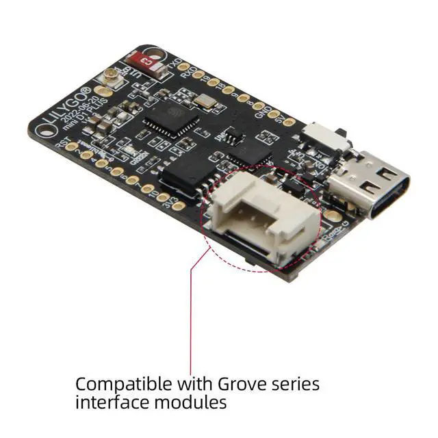 Alt view image 3 of 7 - TTGO T-OI Plus ESP32-C3 RISC-V MCU Wireless Module Development Circuits Board