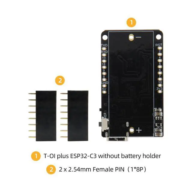 Alt view image 7 of 7 - TTGO T-OI Plus ESP32-C3 RISC-V MCU Wireless Module Development Circuits Board