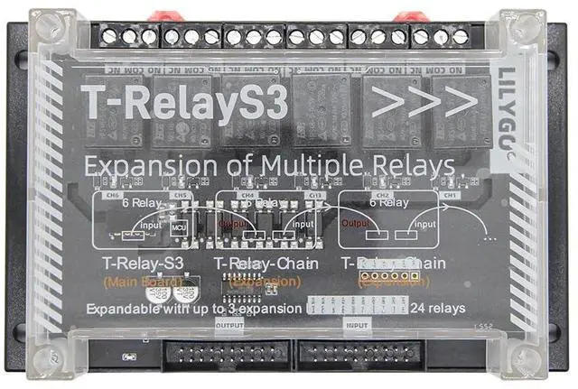 Alt view image 2 of 7 - T-RelayS3 ESP32-S3 6-Way Relay TTGO Development Board | WiFi, Bluetooth