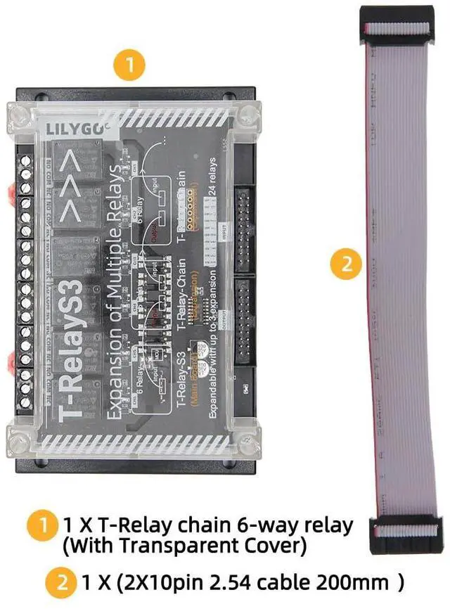 Alt view image 7 of 7 - T-RelayS3 ESP32-S3 6-Way Relay TTGO Development Board | WiFi, Bluetooth
