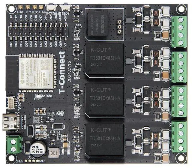 Main image of T-Connect ESP32-S3 IOT TTGO Development Board | RS485/CAN Module, Supports Four Output Data Sets