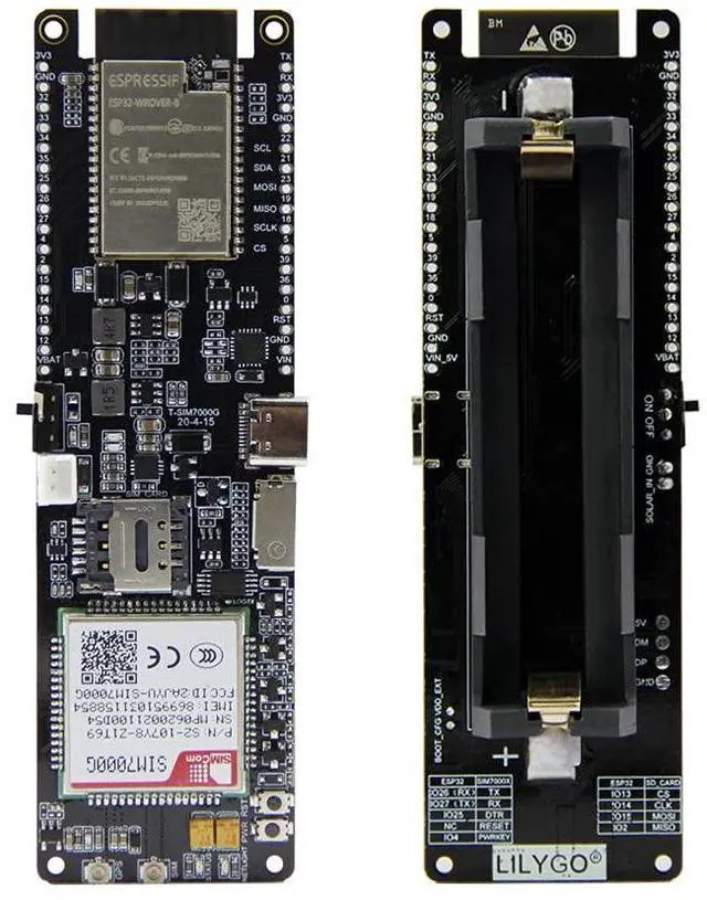 Main image of T-SIM7000G ESP32-WROVER-B Solar Charge 4MB 2G/NB Development Board | GPS,TTGO