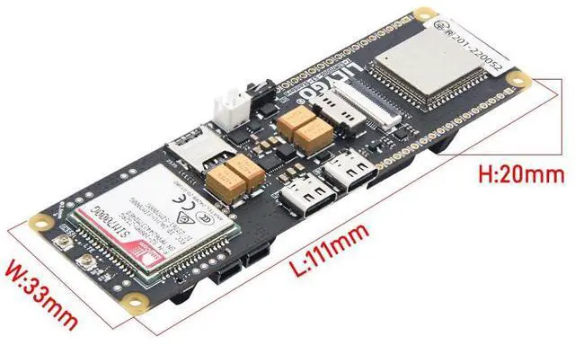 Alt view image 5 of 7 - T-SIM7000G-S3 Standard ESP32-S3 Development Board | Solar Charge ,SIM ,GPS, GSM 2G ,TTGO