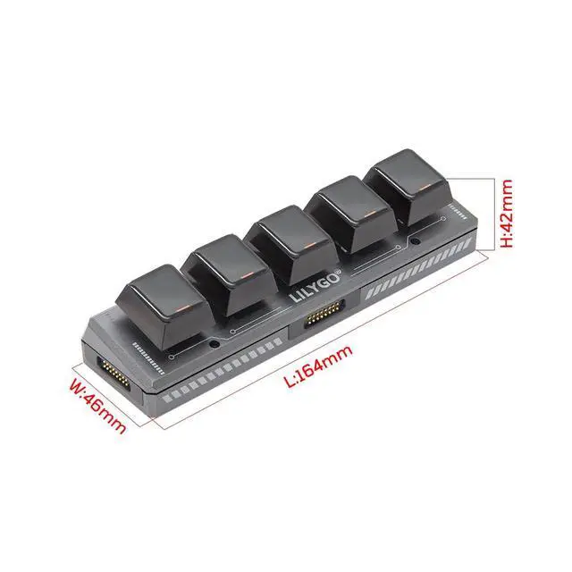Alt view image 5 of 7 - T-Keyboard S3 Pro Expansion Board Keyboard Dev Board | with 5*0.85 inch All View TFT LCD TTGO