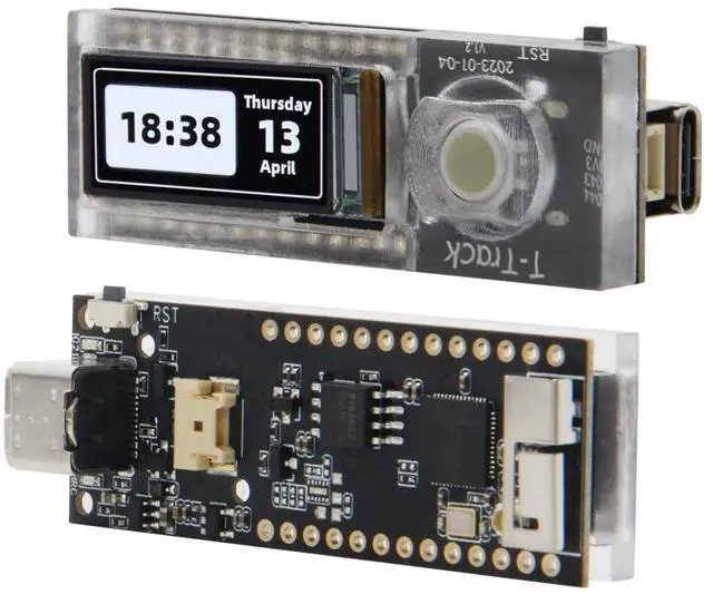 Main image of T-Track ESP32-S3 AMOLED Trackball TTGO Development Board | ESP32-S3R8, WiFi, Bluetooth , 1.1 Inch Display