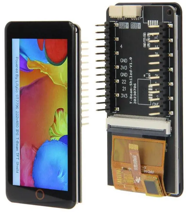 Main image of T-Beam-Shield ST7796 Capacitive Touch IPS TFT 2.33 Inch LCD Screen Expandable T-MPU9250 9-Axis Sensor Module