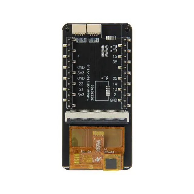 Alt view image 6 of 7 - T-Beam-Shield ST7796 Capacitive Touch IPS TFT 2.33 Inch LCD Screen Expandable T-MPU9250 9-Axis Sensor Module