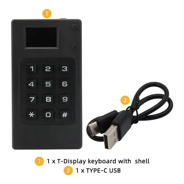 Alt view image 7 of 7 - T-Display Keyboard Kit ESP32 TTGO Development Board | WiFi, Bluetooth ,1.14 Inch LCD Display