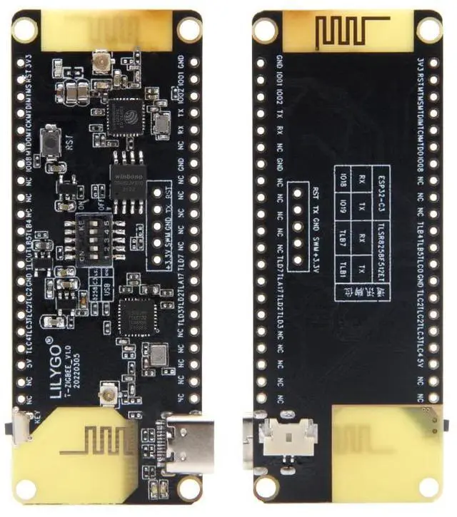 Alt view image 5 of 7 - T-Zigbee Dual MCU ESP32-C3 TTGO Development Board
