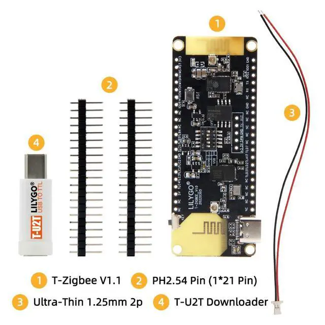 Alt view image 7 of 7 - T-Zigbee Dual MCU ESP32-C3 TTGO Development Board