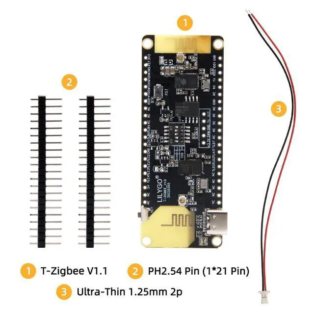 Alt view image 7 of 7 - T-Zigbee ESP32-C3 Dual MCU TTGO Development Board
